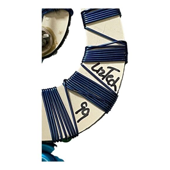 Vintage Liztech Artisian Signed Brooch Treble Clef Music Note - Picture 4 of 11